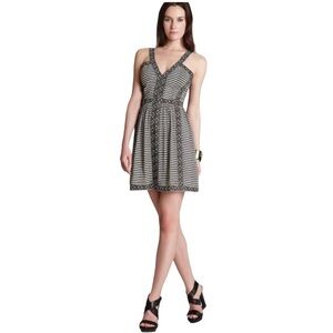 BCBGMAXAZRIA Black Comb Melania Printed Dress 6